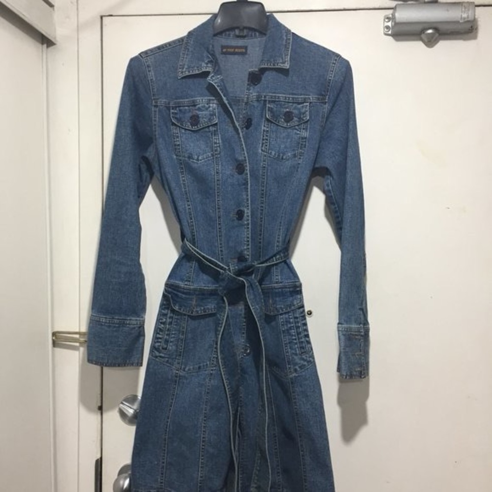 VINTAGE ARMOR JEANS MIDI DRESSES SIZE M - Picture 2 of 7